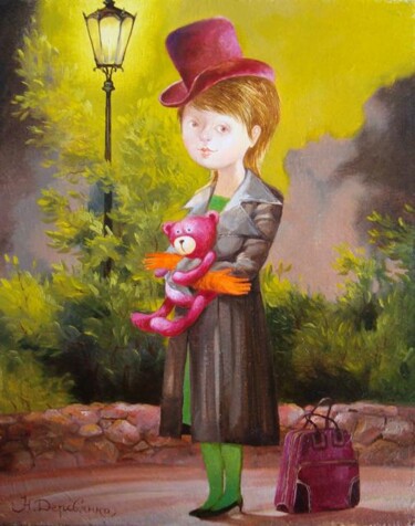 Pittura intitolato "Mary Poppins (Мери…" da Natalia Derevianko, Opera d'arte originale, Olio