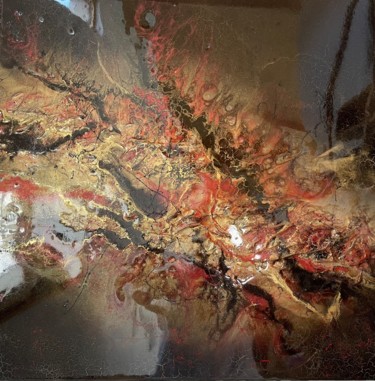 Pintura intitulada "Vulkan" por Natalia Fulterer, Obras de arte originais, Laca
