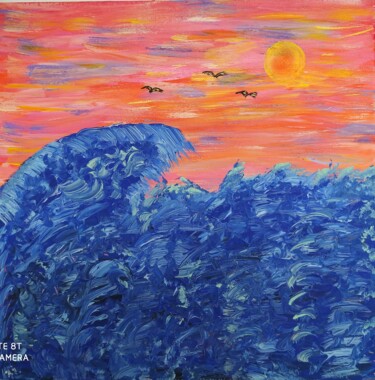 Картина под названием "Хочу быть птицей" - Наталья Иванова, Подлинное произведение искусства, Акрил Установлен на Деревянная…