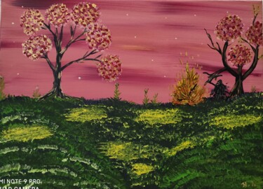 Painting titled "End of the road/Кон…" by Natalia Ivanova, Original Artwork, Acrylic Mounted on Wood Stretcher frame
