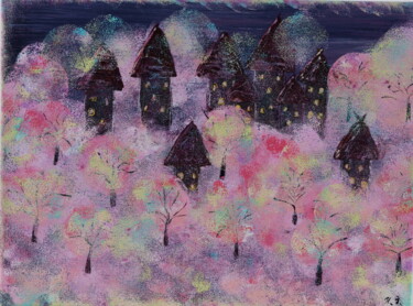 "Rainbow dust/Радужн…" başlıklı Tablo Наталья Иванова tarafından, Orijinal sanat, Akrilik Ahşap Sedye çerçevesi üzerine mont…