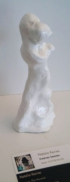 Skulptur mit dem Titel "Begegnung" von Natalia Kairies, Original-Kunstwerk, Ton