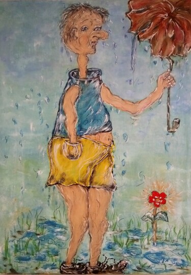 Painting titled "Hoffnung" by Natalia Kairies, Original Artwork, Acrylic