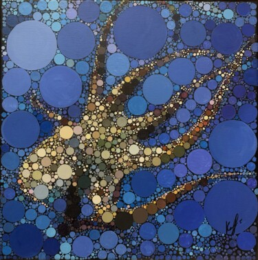 Картина под названием "Wisdom (Octopus) /S…" - Natalia Kamerton, Подлинное произведение искусства, Акрил