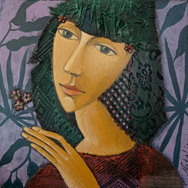 Peinture intitulée "Medea" par Natalia Kaza, Œuvre d'art originale, Acrylique