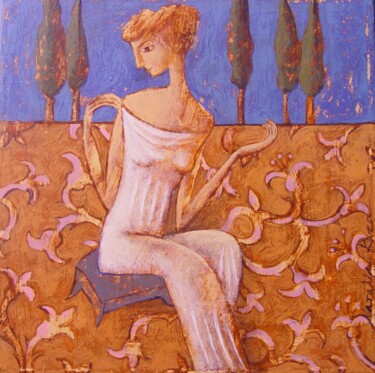Peinture intitulée "Aphrodite" par Natalia Kaza, Œuvre d'art originale, Acrylique