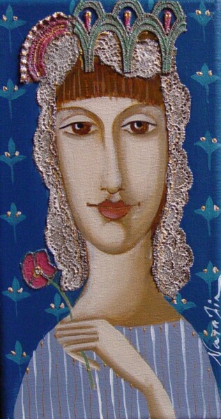 Painting titled "Tamara" by Natalia Kaza, Original Artwork, Acrylic