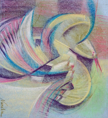 Desenho intitulada "Dance" por Natalia Kaza, Obras de arte originais, Pastel