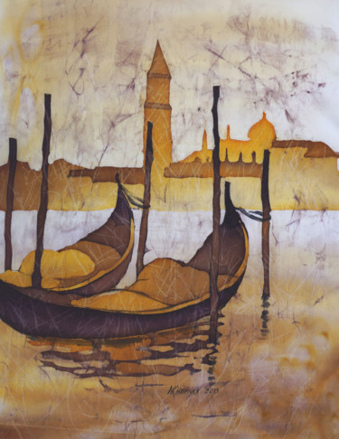 Painting titled "Venetian dream" by Natalia-Khromykh, Original Artwork, Oil