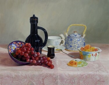 Painting titled "Good Morning" by Natalia Korbukh, Original Artwork, Oil