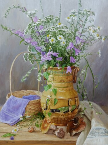 Painting titled "Scent of Summer" by Natalia Korbukh, Original Artwork, Oil