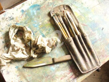 Картина под названием "Инструменты" - Natalia Kucherenko, Подлинное произведение искусства, Масло