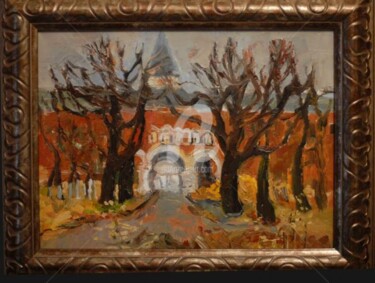 Malarstwo zatytułowany „Монастырские ворота” autorstwa Natalia Kucherenko, Oryginalna praca, Olej