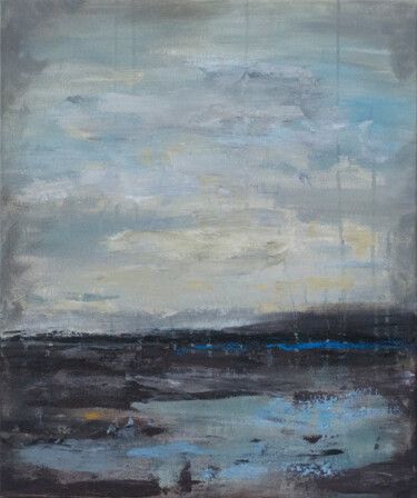 Картина под названием "Landscape. Horizon" - Natalia Kurmaeva, Подлинное произведение искусства, Акрил