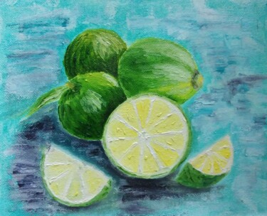 Картина под названием "Limes" - Наталия Куропятникова, Подлинное произведение искусства, Масло