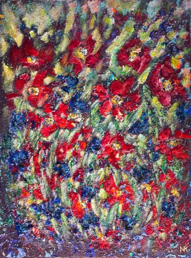 Картина под названием "In Harmony" - Natalia Kutova, Подлинное произведение искусства, Акрил Установлен на Деревянная рама д…