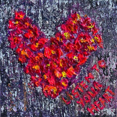 Картина под названием "Listen to Your Heart" - Natalia Kutova, Подлинное произведение искусства, Акрил