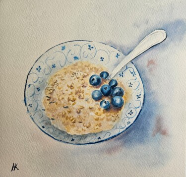 Schilderij getiteld ""Porridge,sir" or a…" door Natalia Kuznetsova, Origineel Kunstwerk, Aquarel