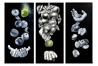 绘画 标题为“Triptych Life” 由Natalia Largina, 原创艺术品, 油