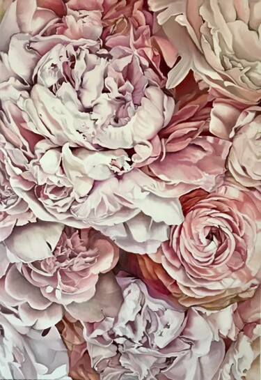 Peinture intitulée "Waltz of the Flowers" par Natalia Lugovska, Œuvre d'art originale, Huile