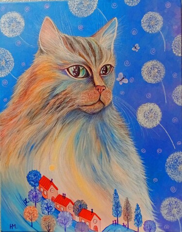 Painting titled "Все оттенки счастья" by Nataliia Mashkina, Original Artwork, Acrylic