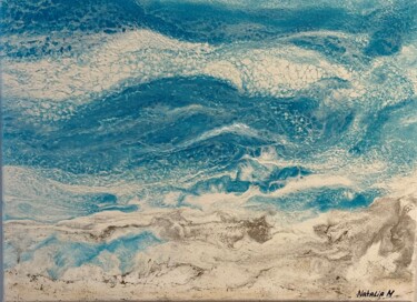 Malerei mit dem Titel "Ocean Ebb And Flow" von Natalia Mcmillian, Original-Kunstwerk, Acryl