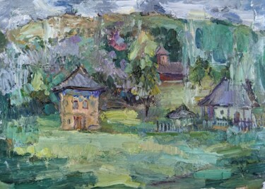 Peinture intitulée "Light of Moldova" par Natalia Nis, Œuvre d'art originale, Huile