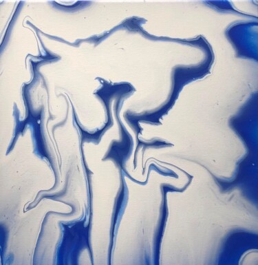 Painting titled "Blue clouds" by Natalia Paliy (Palinart), Original Artwork, Acrylic