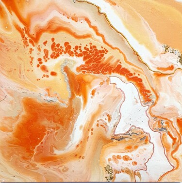 Schilderij getiteld "Orange paradise" door Natalia Pechenkina, Origineel Kunstwerk, Acryl