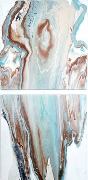 Картина под названием "cut stone" - Natalia Pechenkina, Подлинное произведение искусства, Акрил Установлен на Деревянная рам…