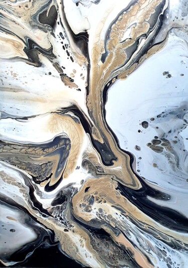 Peinture intitulée "MYSTERIOUS WORLD" par Natalia Pechenkina, Œuvre d'art originale, Acrylique Monté sur Châssis en bois