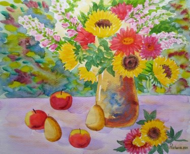 Painting titled "Summer Cannot Be Wa…" by Natalia Piacheva, Original Artwork, Oil