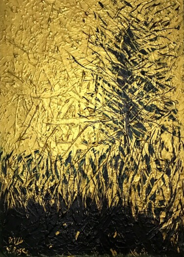 Ζωγραφική με τίτλο "Harvest" από Natalia Rose, Αυθεντικά έργα τέχνης, Ακρυλικό Τοποθετήθηκε στο Ξύλινο φορείο σκελετό