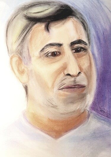 "Moshe's Portrait" başlıklı Tablo Nataliа Sharoni tarafından, Orijinal sanat, Pastel