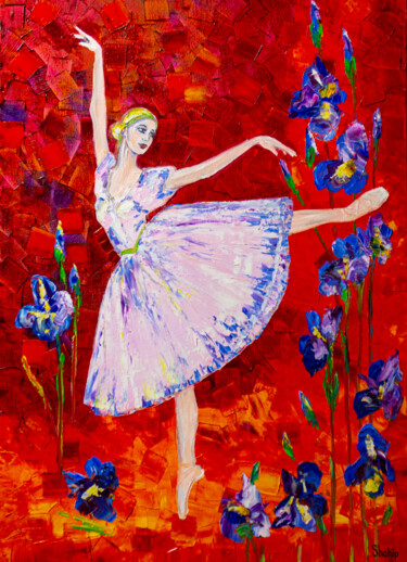 Peinture intitulée "Waltz of the Flower…" par Natalia Shchipakina, Œuvre d'art originale, Huile Monté sur Châssis en bois