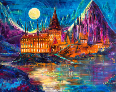 Картина под названием "School of Wizardry" - Natalia Shchipakina, Подлинное произведение искусства, Масло Установлен на Дере…