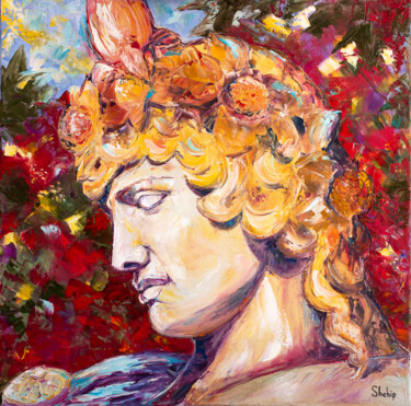 Peinture intitulée "Majestic Dionysus" par Natalia Shchipakina, Œuvre d'art originale, Huile