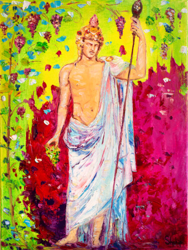 Painting titled "Great Dionysus" by Natalia Shchipakina, Original Artwork, Oil