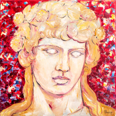Malarstwo zatytułowany „Pathetic God. Diony…” autorstwa Natalia Shchipakina, Oryginalna praca, Olej