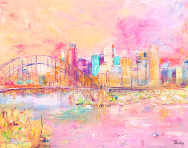 Peinture intitulée "Sydney" par Natalia Shchipakina, Œuvre d'art originale, Huile Monté sur Châssis en bois