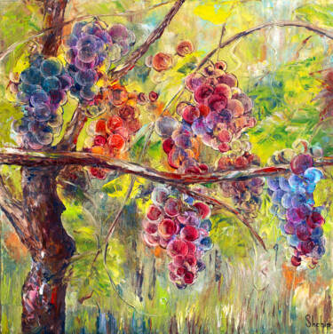 Картина под названием "The Old Vine" - Natalia Shchipakina, Подлинное произведение искусства, Масло Установлен на Деревянная…