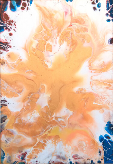 Energy of gold Painting titled "Energy of gold" by Natalia Shinei, Original Art, Acrylic