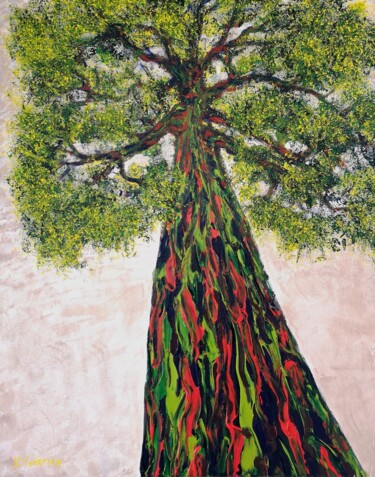 Peinture intitulée ""The health tree"" par Natalia Toderica, Œuvre d'art originale, Acrylique