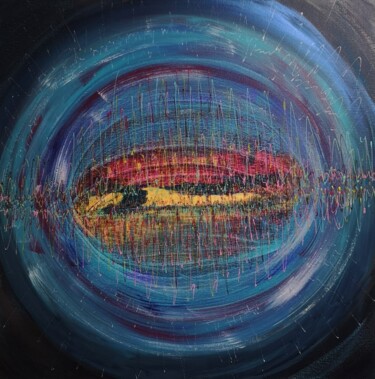 Peinture intitulée ""Sound of space"" par Natalia Toderica, Œuvre d'art originale, Acrylique