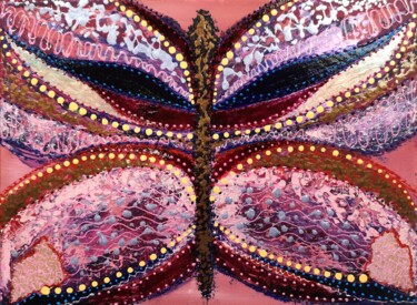 Malerei mit dem Titel ""Butterfly #2"" von Natalia Toderica, Original-Kunstwerk, Acryl