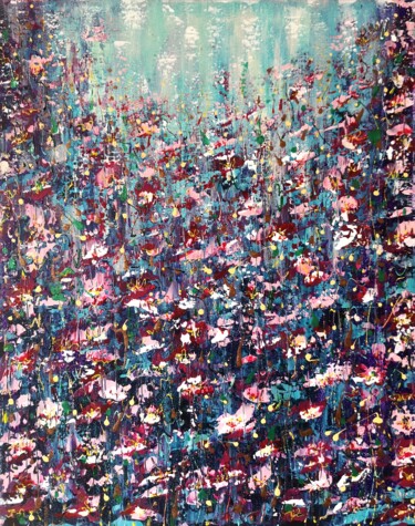 Malerei mit dem Titel ""Blossom #2"" von Natalia Toderica, Original-Kunstwerk, Acryl
