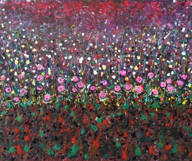 Painting titled "Floral fantasy #1 -…" by Natalia Toderica, Original Artwork, Acrylic