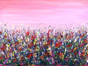 Painting titled ""Magic field" - Abs…" by Natalia Toderica, Original Artwork, Acrylic