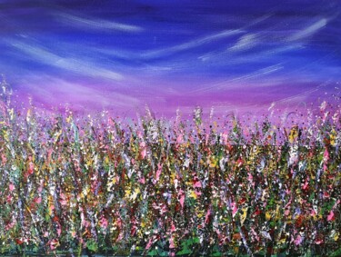 Painting titled ""Magic Meadow" - ab…" by Natalia Toderica, Original Artwork, Acrylic