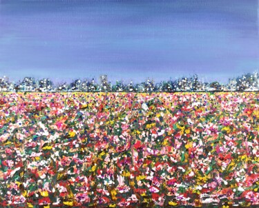 Painting titled ""Magic field #4" -…" by Natalia Toderica, Original Artwork, Acrylic